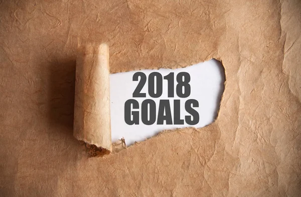 2018 goals uncovered — Stock Photo, Image