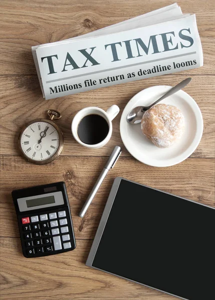 Concepto de tiempo fiscal — Foto de Stock