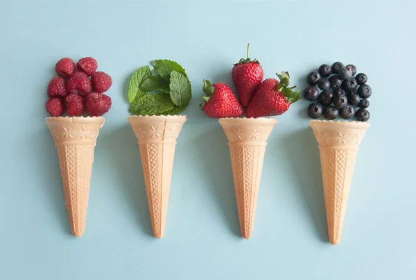 Conceito cones Icecream — Fotografia de Stock