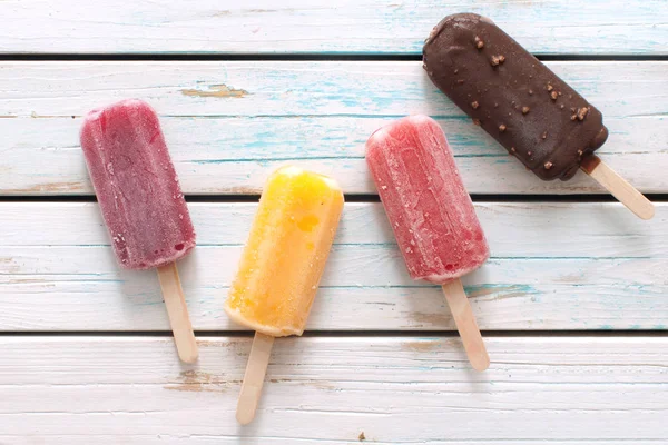 Fryst popsicles — Stockfoto