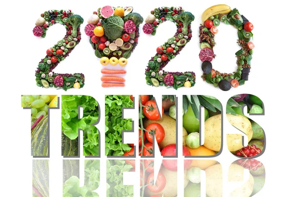2020 tendências alimentares e de saúde — Fotografia de Stock