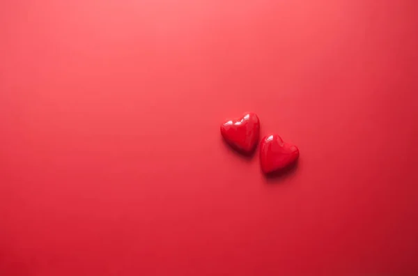 Fundo corações vermelhos — Fotografia de Stock