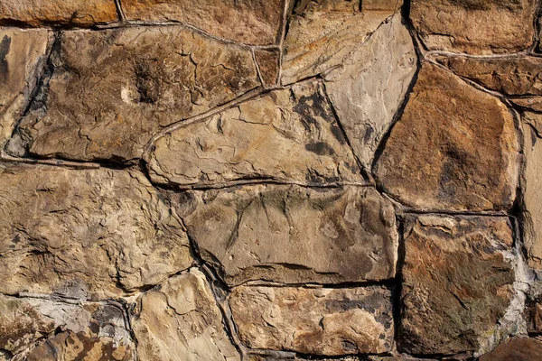 Starobylá Kamenná Zeď Silnou Texturou — Stock fotografie