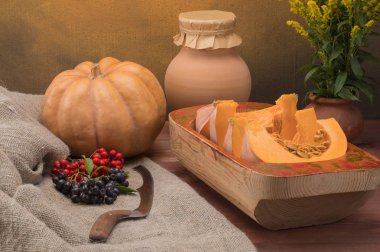 Kabak sebze saman tablo ile