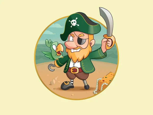 Bir papağan ile bir korsan