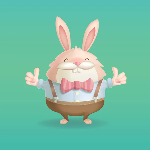 Komik karikatür tavşan