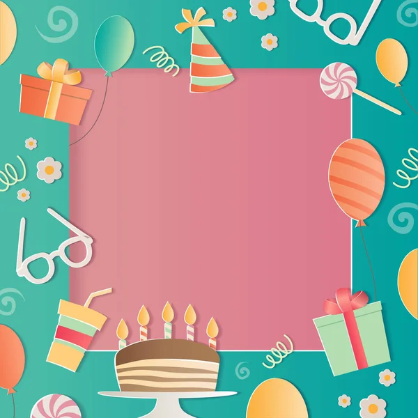 Mutlu doğum günü fotoğraf çerçevesi