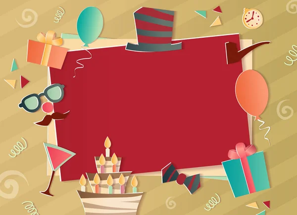Mutlu doğum günü fotoğraf çerçevesi