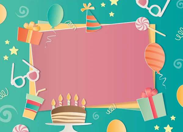 Mutlu doğum günü fotoğraf çerçevesi