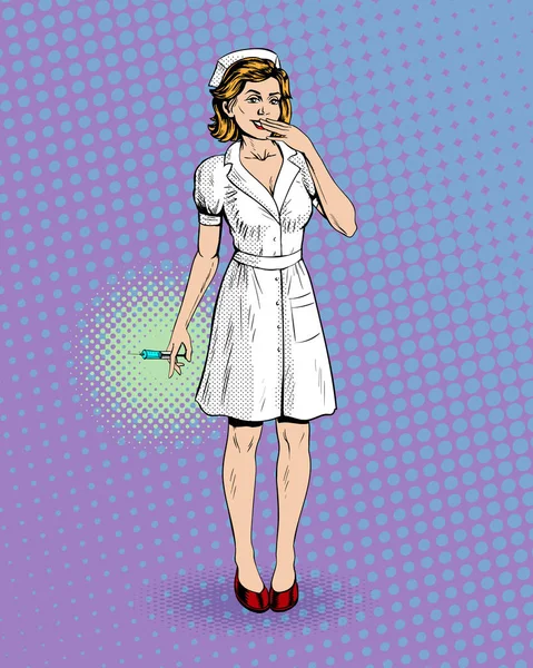 Hemşire bir enjeksiyon şırınga Tıp Sağlık ilaç verir