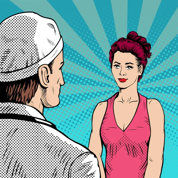 Resepsiyondaki kadın hasta ile doktor. 