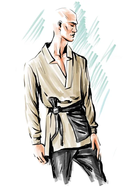 Modern erkek moda konsepti