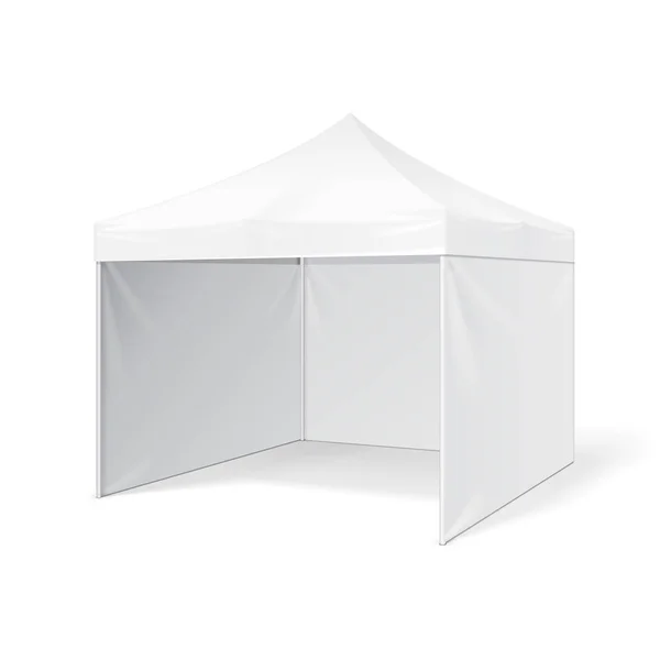 Реклама на открытом воздухе Торговая выставка Поп-Up палатка мобильного рекламного шатра. Mock up, Template. Иллюстрация изолирована на белом фоне. Риди для вашего дизайна . — стоковый вектор