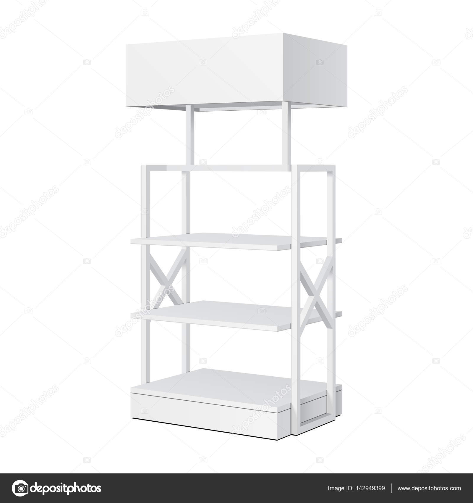 Retail Shelves Floor Display Rack For Supermarket Blank Empty