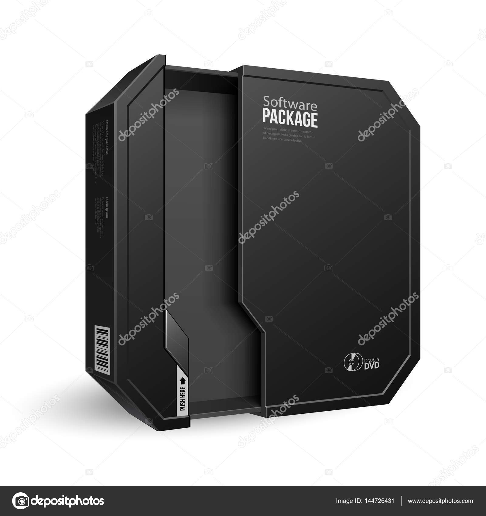 Download Octagon Packaging Template Opened Octagon Modern Black Software Package Box Mock Up Template Illustration Isolated On White Background Product Advertising Vector Eps10 Stock Vector C Semenchenko 144726431 PSD Mockup Templates