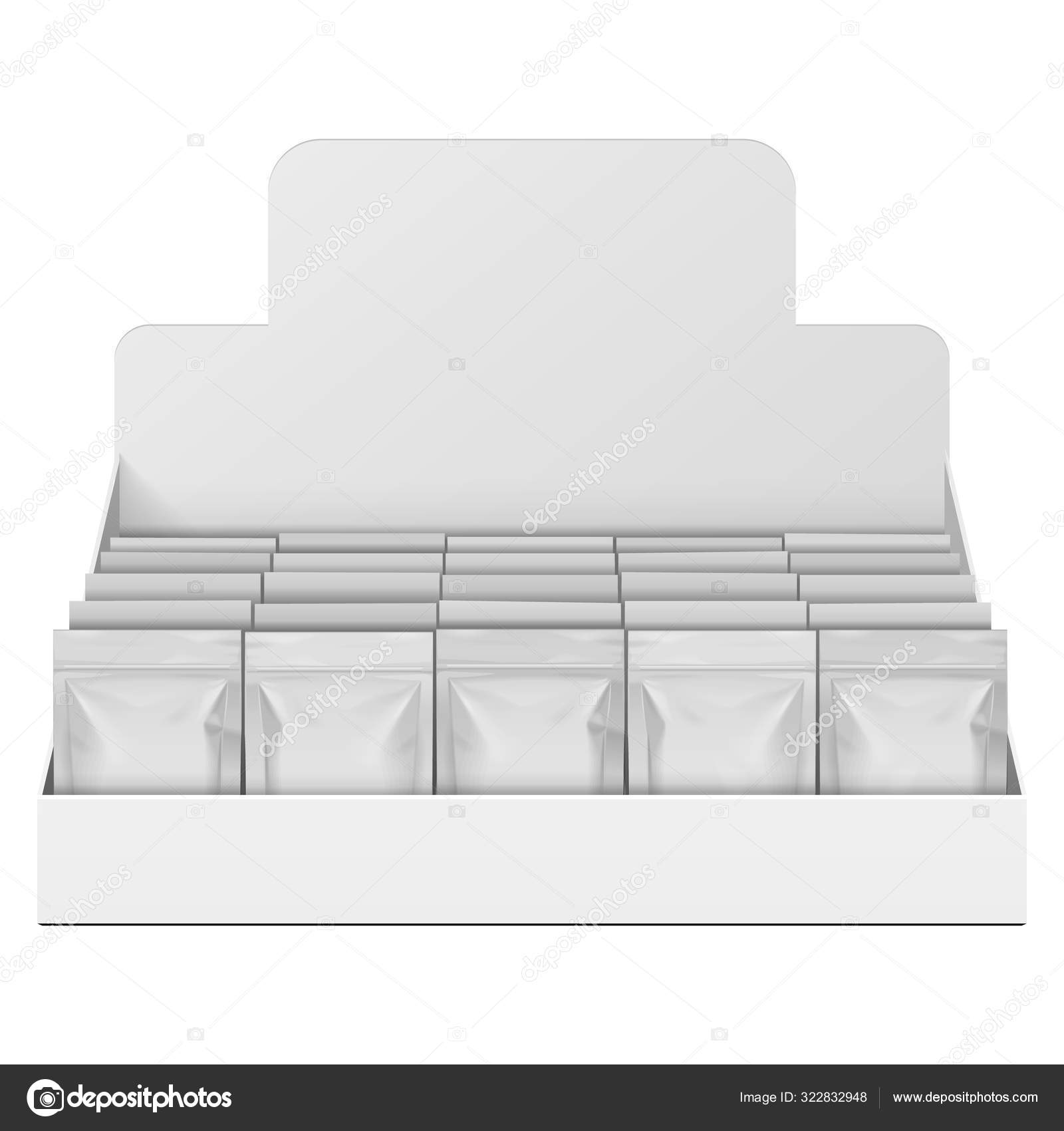 Mockup Display Holder Box Cardboard Filled Blank With Package Gift Square Pack Vitamins Cosmetic Perfume Chocolate Mock Up Template Products On White Background Isolated Mockup Packing Stock Vector Image By C Semenchenko