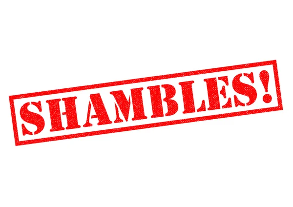 SHAMBLES! Rubber Stamp — Stock Photo, Image
