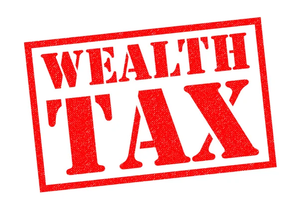 WEALTH TAX Rubber Stamp — Stock Photo, Image