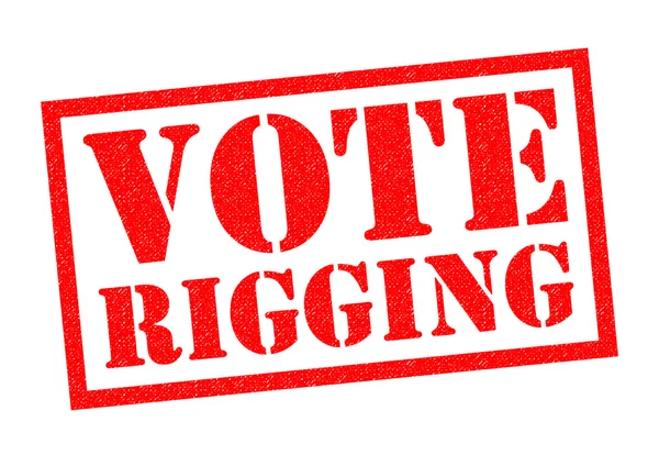 VOTE RIGGING Rubber Stamp — Stock Photo, Image