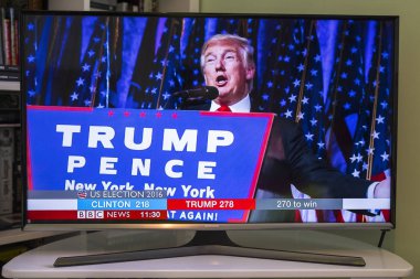 Trump başkanlığa seçildi.