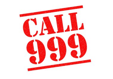 CALL 999 Rubber Stamp clipart