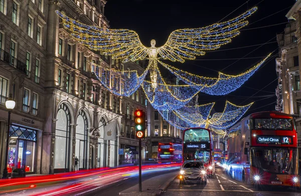 Лондон Різдвяні вогні — стокове фото