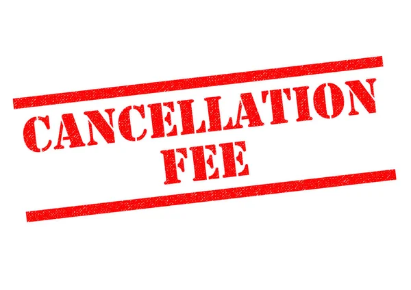 CANCELLATION FEE Rubber Stamp — Stock Photo, Image