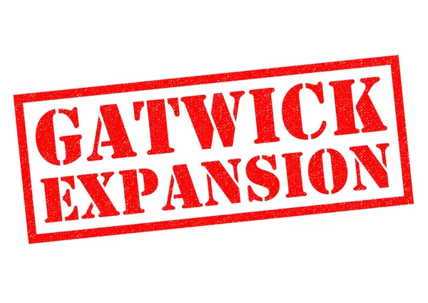 Gatwick-Expansion mit Stempel — Stockfoto