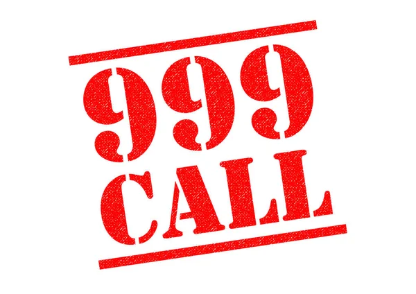 999 CALL gummistempel - Stock-foto