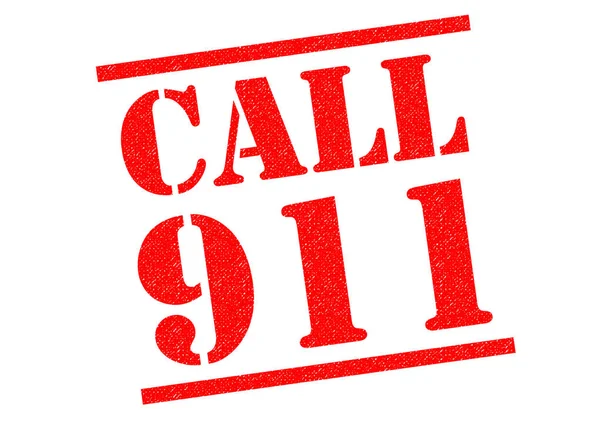 Ring 911 gummistämpel — Stockfoto