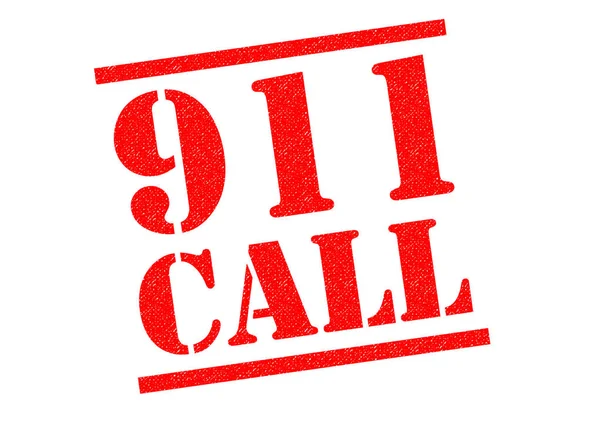 911 call Rubberstempel — Stockfoto