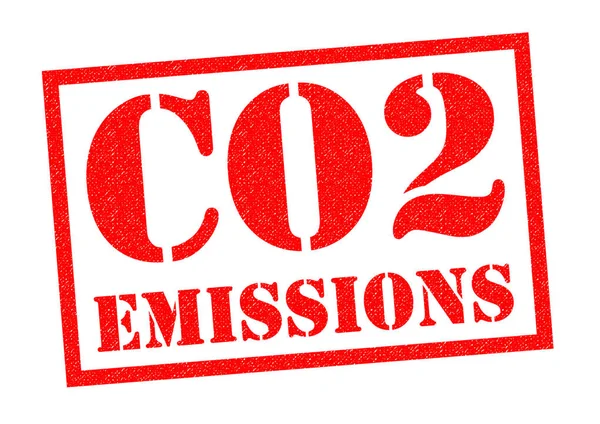 CO2 emise razítko — Stock fotografie