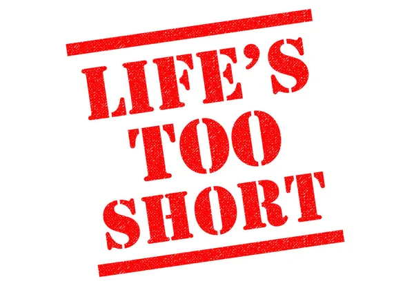 LIFES TOO SHORT Rubber Stamp — Stock Photo, Image
