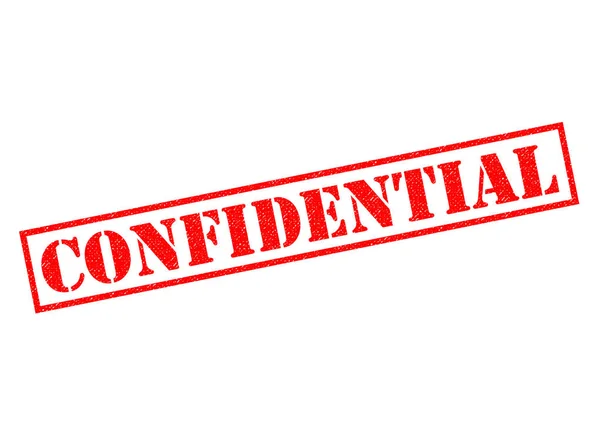 CONFIDENTIAL Rubber Stamp — Stock Photo, Image