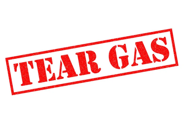 TEAR GAS Rubber Stamp — Stock Photo, Image