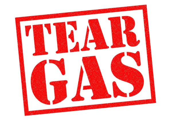 TEAR GAS Rubber Stamp — Stock Photo, Image