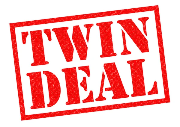Twin Deal gummistämpel — Stockfoto