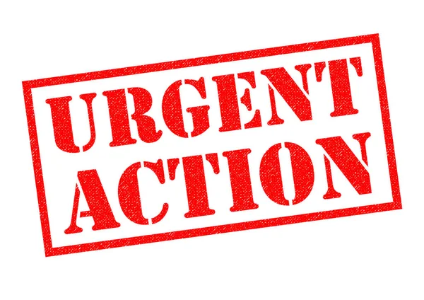 URGENT ACTION Rubber Stamp — Stock Photo, Image