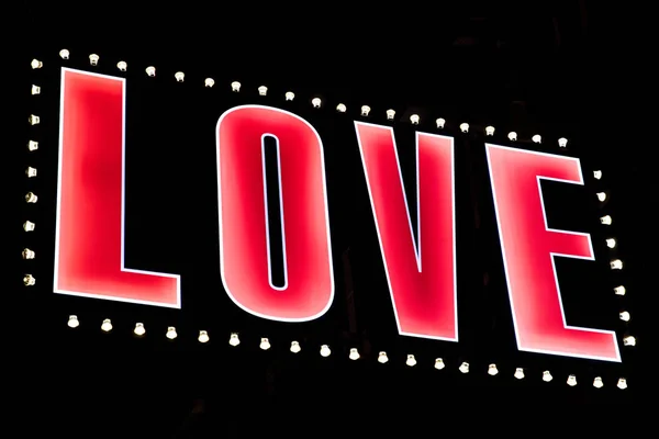 LOVE in Lights — Stock Photo, Image