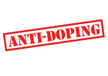 ANTI-DOPING Rubber Stamp clipart