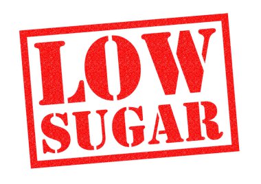 LOW SUGAR Rubber Stamp clipart