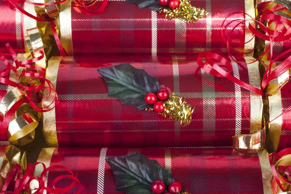 Traditionelle Weihnachts-Cracker — Stockfoto
