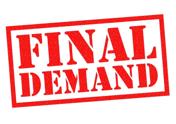 FINAL DEMAND Rubber Stamp — Stock Photo, Image