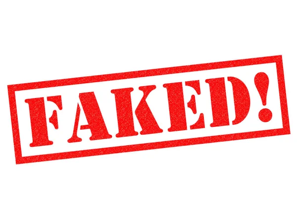 FAKED! Timbro di gomma — Foto Stock