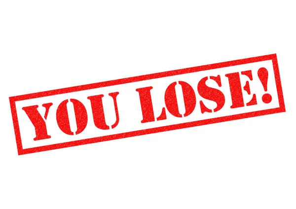 YOU LOSE! Rubber Stamp — Stock Photo, Image