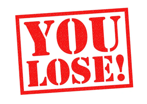YOU LOSE! Rubber Stamp — Stock Photo, Image