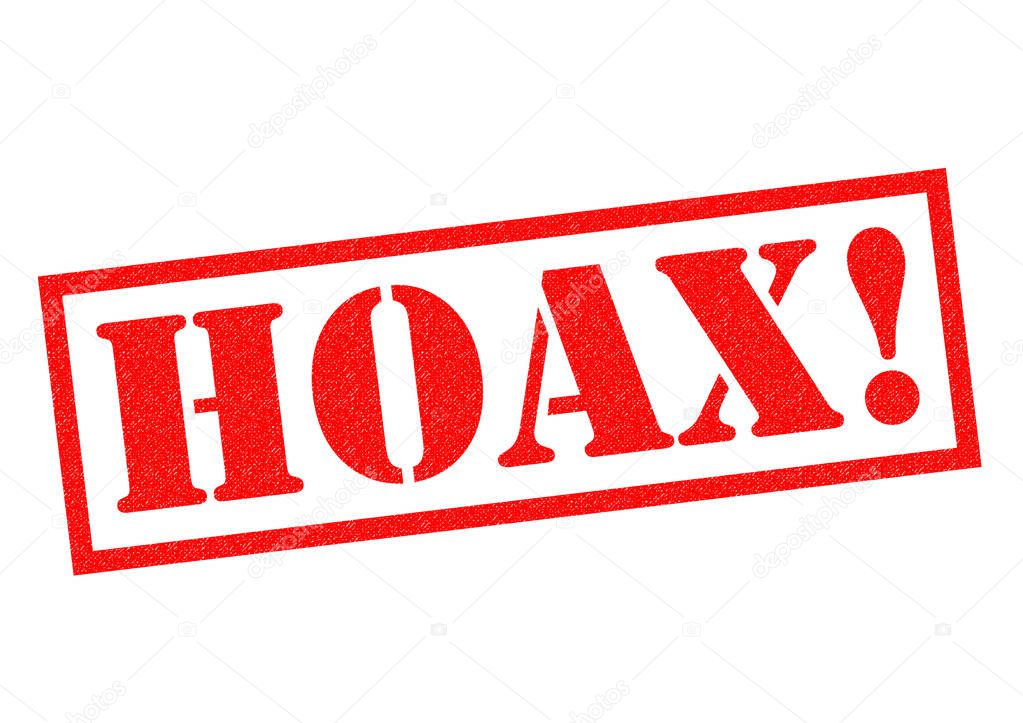 HOAX! Rubber Stamp