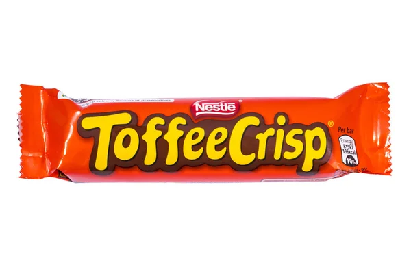 Toffee Crisp choklad Bar — Stockfoto