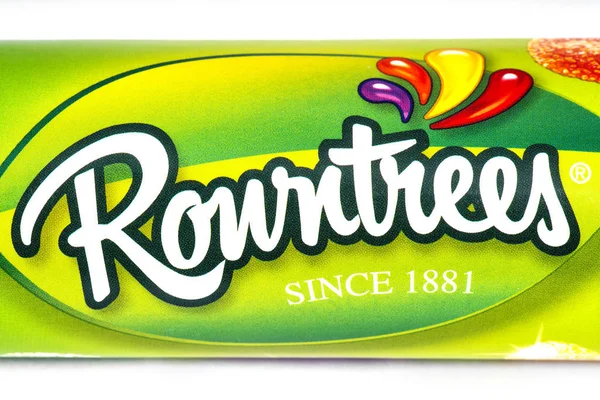 Rowntrees logotipo da empresa — Fotografia de Stock