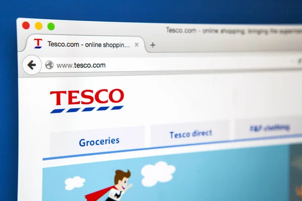 Sitio web oficial de Tesco — Foto de Stock